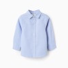 Shirt in Cotton Oxford for Baby Boys, Blue