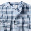 Cotton checked shirt with roll-up sleeves B&S for baby boys, blue