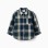 Long sleeve checked cotton shirt B&S for baby boys, blue/green/beige