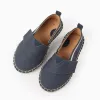 Linen Espadrilles with Jute for Baby Boys, Dark Blue