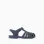 Rubber jelly sandals with touch-fastener for babies, dark blue