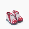 Slippers with Lightning McQueen print for babies and boys, grey/red