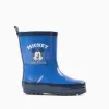 Rubber wellies with Mickey prints for baby boys, blue