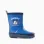Rubber wellies with Mickey prints for baby boys, blue