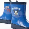 Rubber wellies with Mickey prints for baby boys, blue