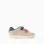 Trainers with touch-fastening straps for baby boys, beige/blue/red