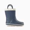 Rubber handle wellies for babies, navy blue/white