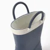 Rubber handle wellies for babies, navy blue/white
