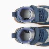 Barefoot trainers with non-slip sole for baby boys, blue/grey