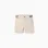 Chino twill shorts with striped band for baby boys, light beige