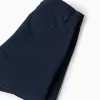 Midi twill chino shorts with pockets for baby boys, dark blue