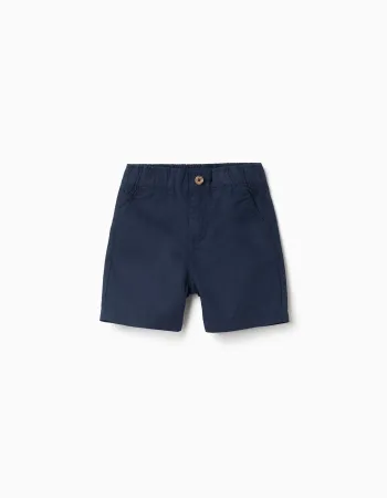 SHORTS POPLIN, DARK BLUE
