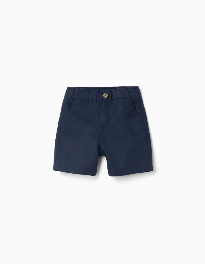 SHORTS POPLIN, DARK BLUE