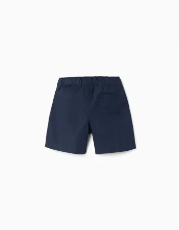SHORTS POPLIN, DARK BLUE