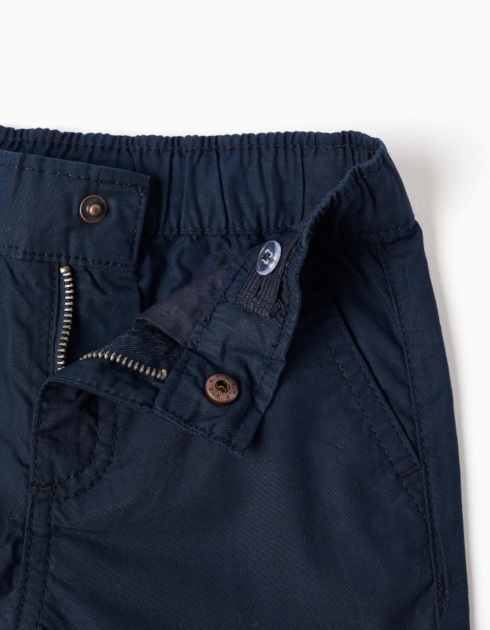 SHORTS POPLIN, DARK BLUE