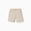SHORTS POPLIN, LIGHT BEIGE