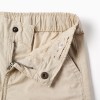 SHORTS POPLIN, LIGHT BEIGE