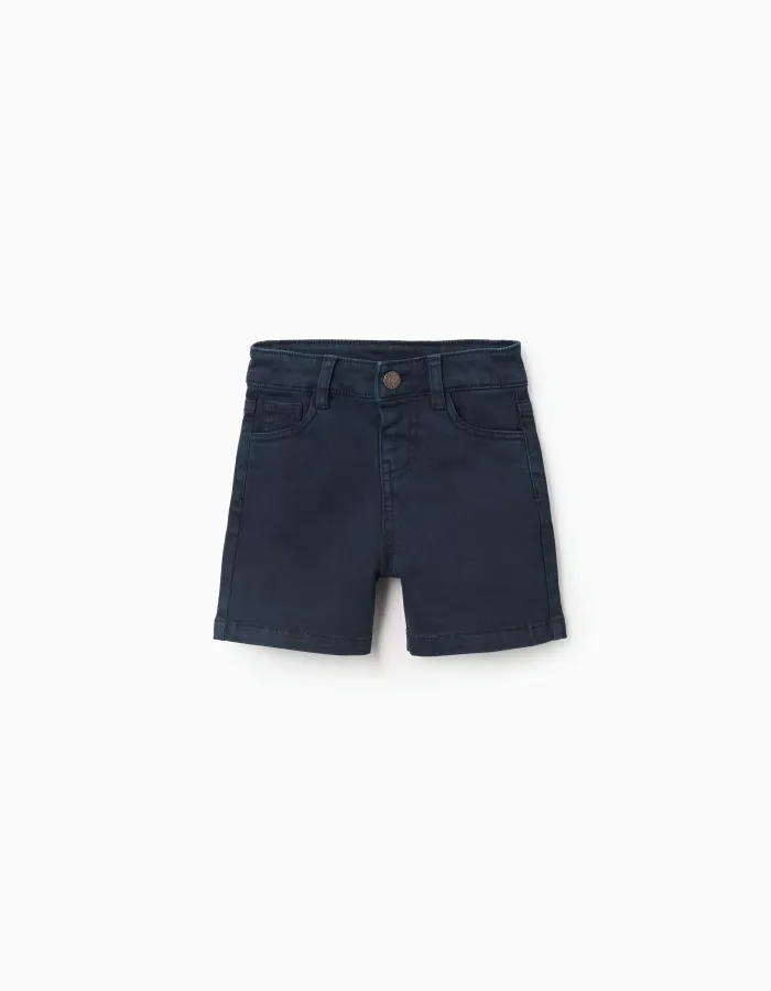 SHORTS TWILL, DARK BLUE