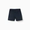 SHORTS TWILL, DARK BLUE
