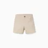 SHORTS TWILL, LIGHT BEIGE