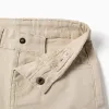 SHORTS TWILL, LIGHT BEIGE