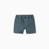 SHORTS LINEN, DARK BLUE