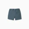 SHORTS LINEN, DARK BLUE