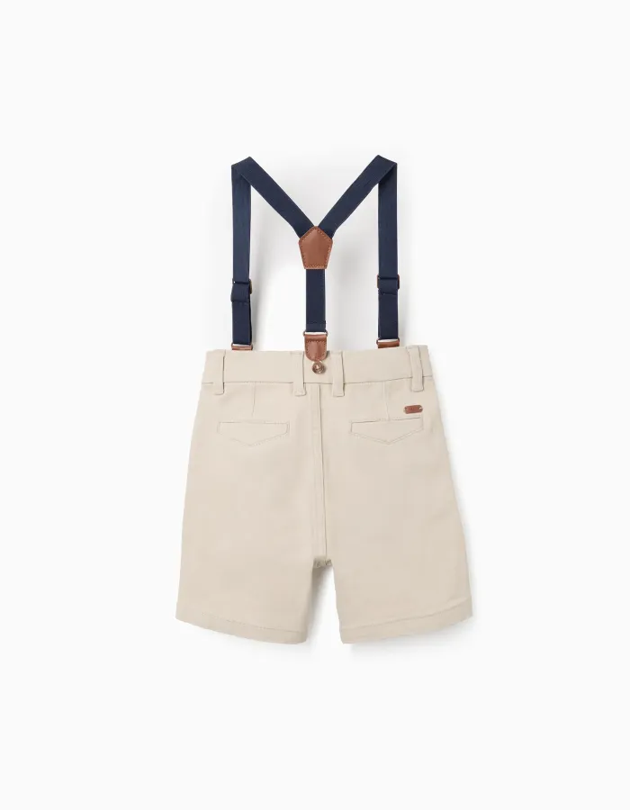 CHINO SHORTS TWILL, LIGHT BEIGE