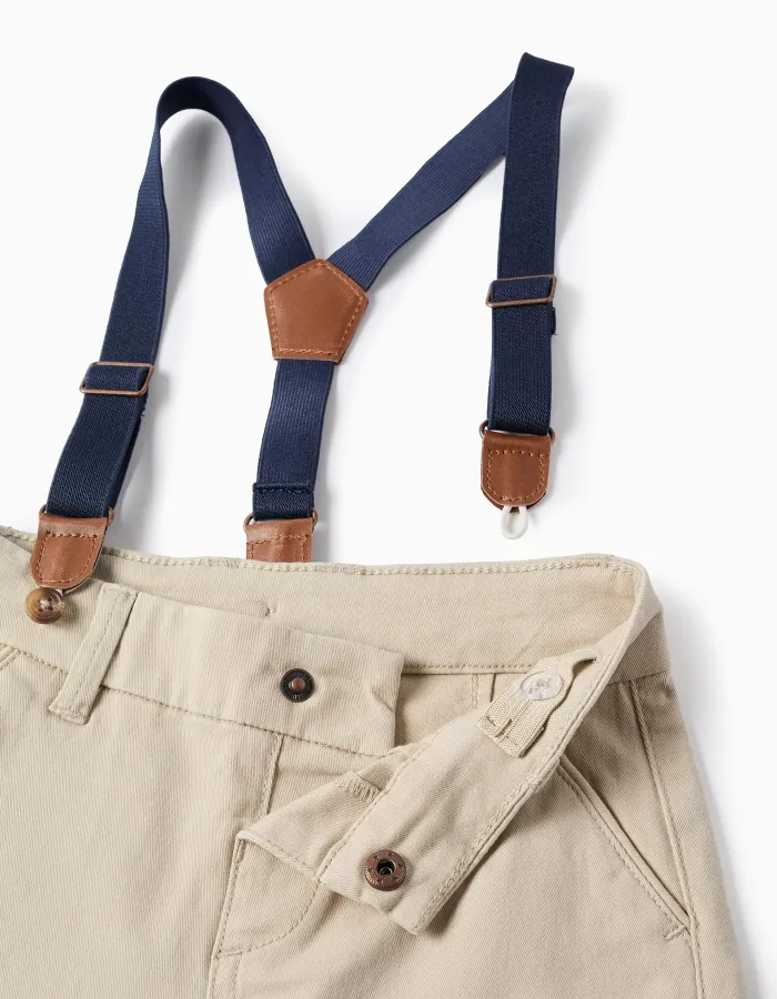 CHINO SHORTS TWILL, LIGHT BEIGE