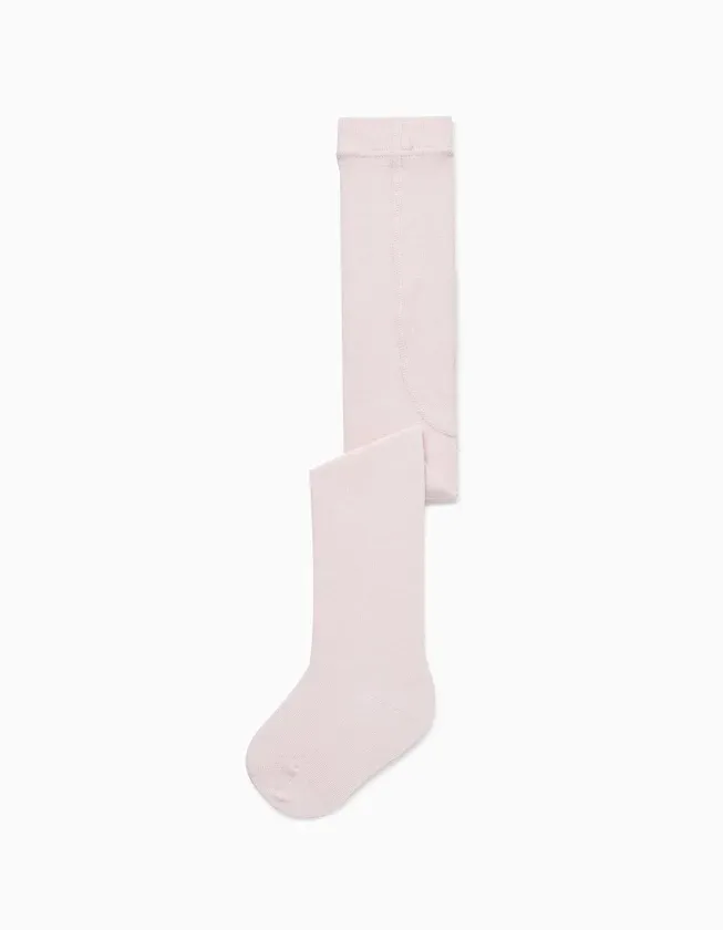 Cotton Anti-Pilling Tights for Baby Girls, Pink