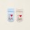 Pack 2 Pairs of Thick Socks for Newborns and Babies 'Mum&Dad', Beige/Blue