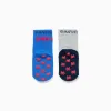 2 non-slip socks with Spidey print for newborn and baby boys, blue/grey