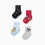4 pairs of socks with Mickey & Pluto prints for baby boys, multicolour