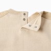 Cotton sweatshirt with chest pocket B&S for baby boys, light beige