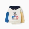 Cotton sweatshirt with Super Friends for babies and boys, multicolour