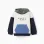 Brushed hooded sweatshirt with print for baby boys, white/blue/green