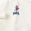 Cotton sweatshirt with Spider-Man prints for babies and boys, white
