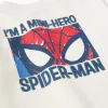 Cotton sweatshirt with Spider-Man prints for babies and boys, white