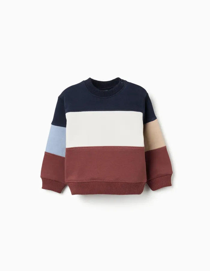 Sweater fleece cotton brown