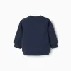 Cotton sweatshirt with Paddington print for baby boys, navy blue