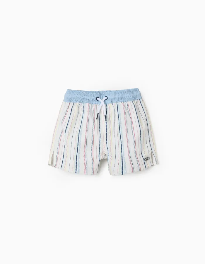 Swim shorts with ethnic stripes B&S for baby boys, multicolour