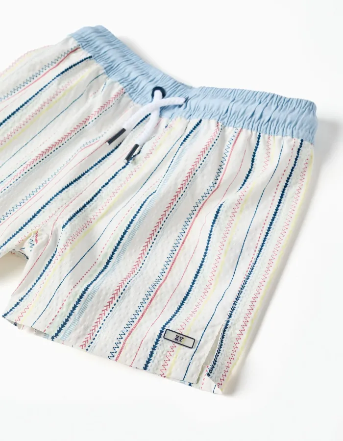 Swim shorts with ethnic stripes B&S for baby boys, multicolour