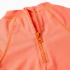 Swim set with UV 80 protection and motif for baby boys, orange/green