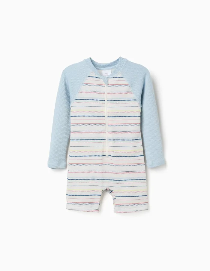 Striped swimsuit with UV 40+ protection B&S for baby boys, multicolour