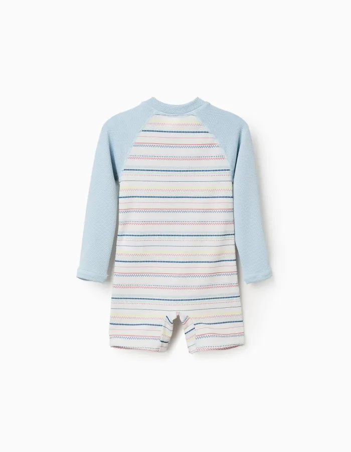 Striped swimsuit with UV 40+ protection B&S for baby boys, multicolour