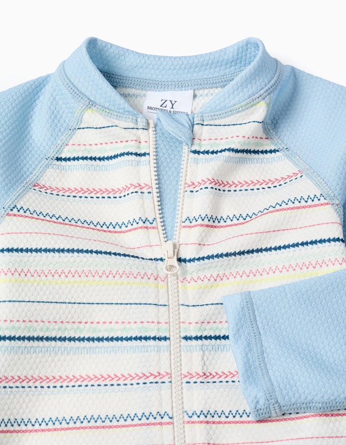 Striped swimsuit with UV 40+ protection B&S for baby boys, multicolour