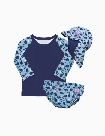 Swim Set 3 Pcs Blue Whale Bambino Mio 2-3Y