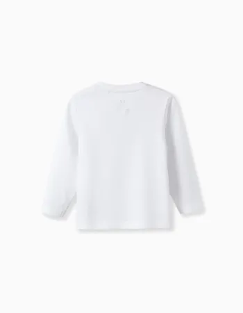 Pack of 2 Long Sleeve T-Shirts for Baby Boys, Red/White