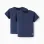 Pack of 2 Short Sleeve T-Shirts for Baby Boys, Dark Blue