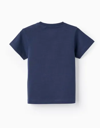 Pack of 2 Short Sleeve T-Shirts for Baby Boys, Dark Blue